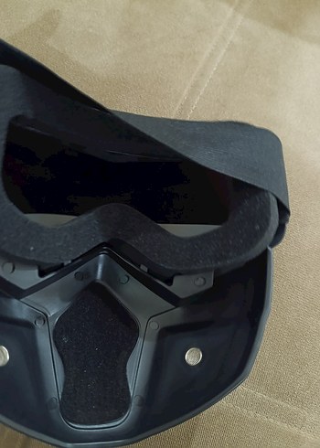 Kemerli Siyah Kamuflaj Motosiklet Kaskı - Görsel 3