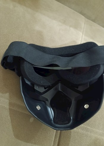 Kemerli Siyah Kamuflaj Motosiklet Kaskı - Görsel 2