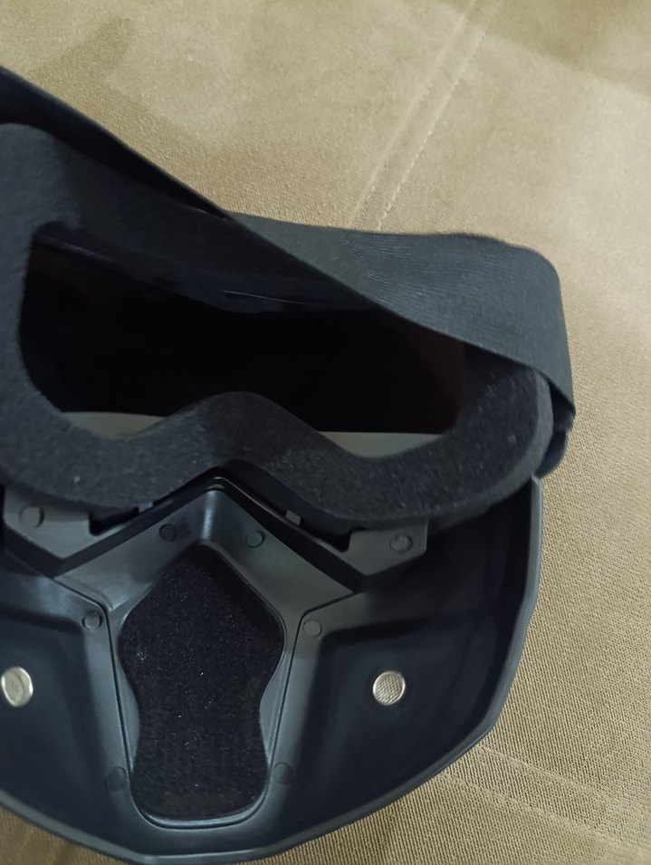 Kemerli Siyah Kamuflaj Motosiklet Kaskı - Görsel 3