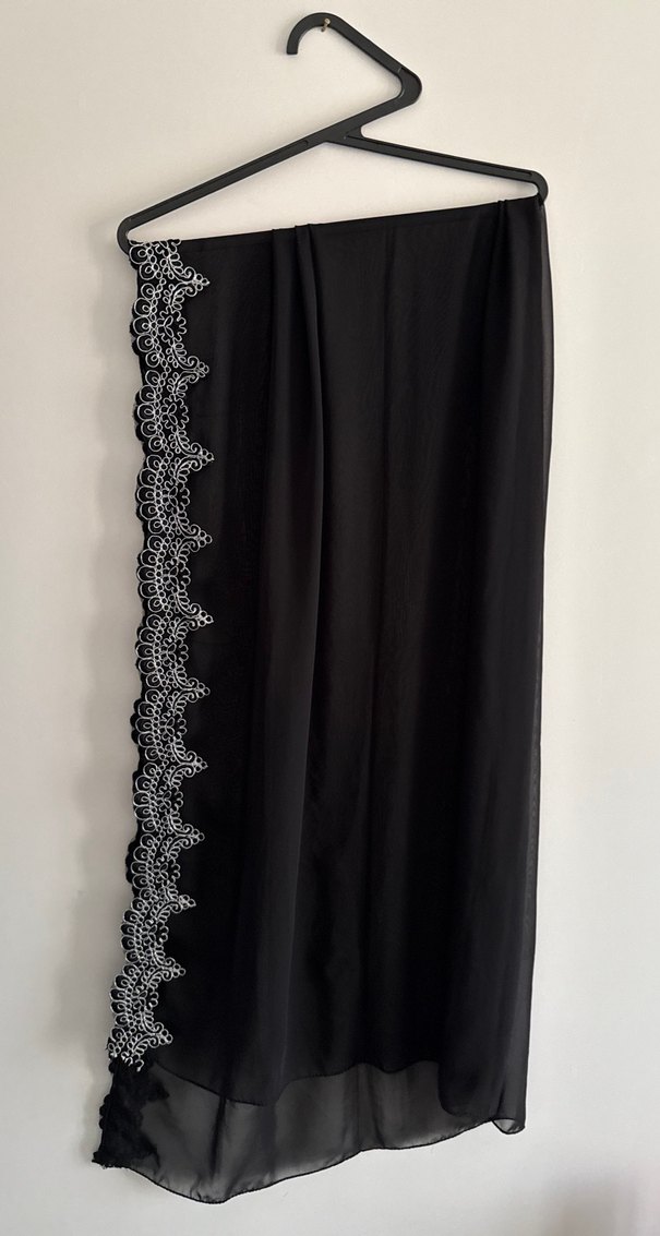 Nakışlı Siyah Gotik Perde - Görsel 2