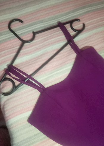 Mor  Kadın Midi Tulum - Görsel 2