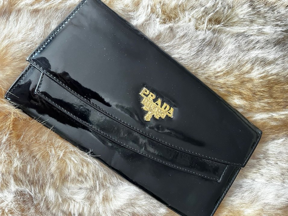 Kürk Detaylı Parlak Deri Vintage Kadın Portföy Çanta - Görsel 2