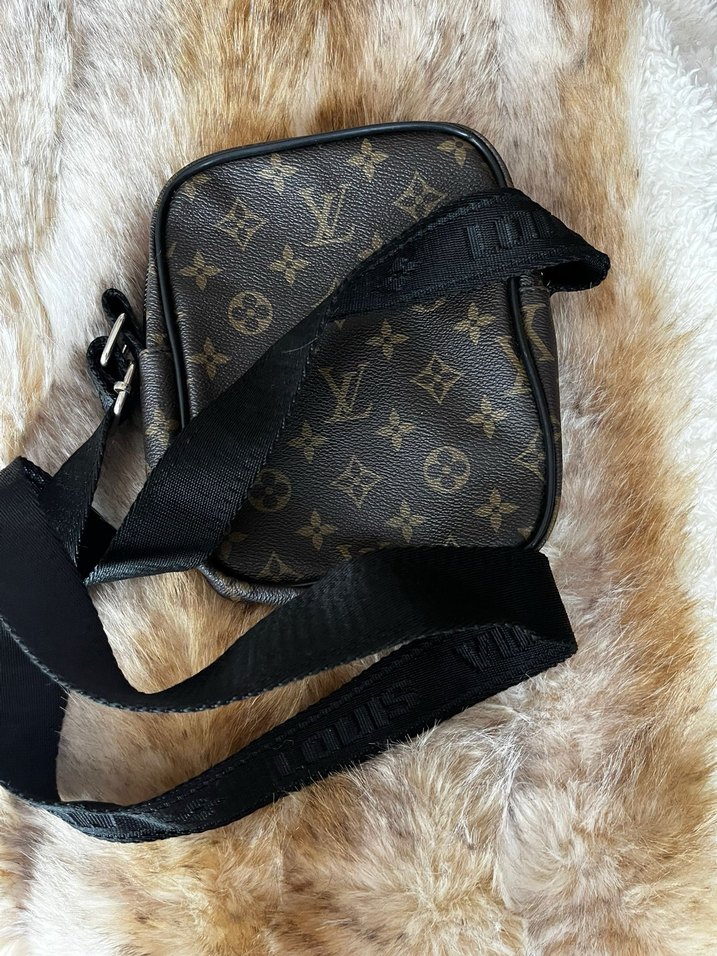 Kahverengi Desenli Deri Kadın Çapraz Çanta - Görsel 2