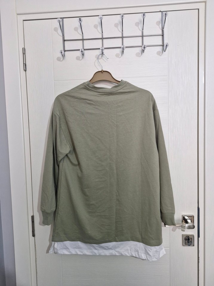 Defacto Kadın Haki Sweatshirt - Görsel 2