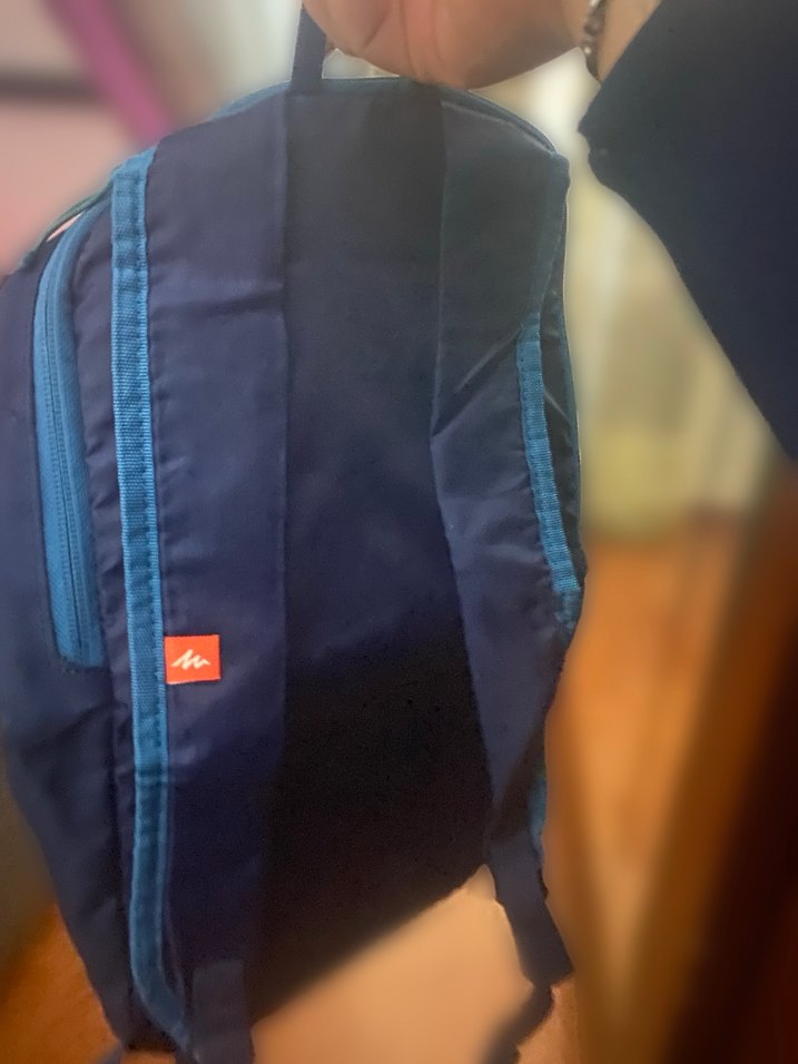 Mavi Quechua Fermuarlı Sırt Çantası - Görsel 2