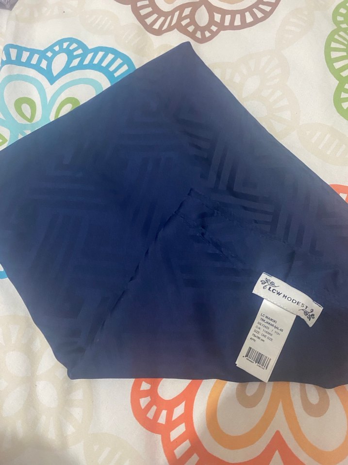 Koyu Mavi Kadın Şal - Görsel 2