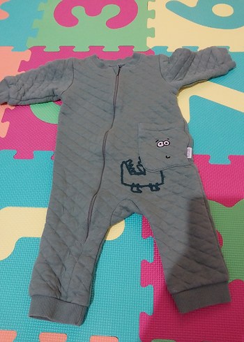 Yeşil Erkek Bebek Fermuarlı Tulum - Görsel 3