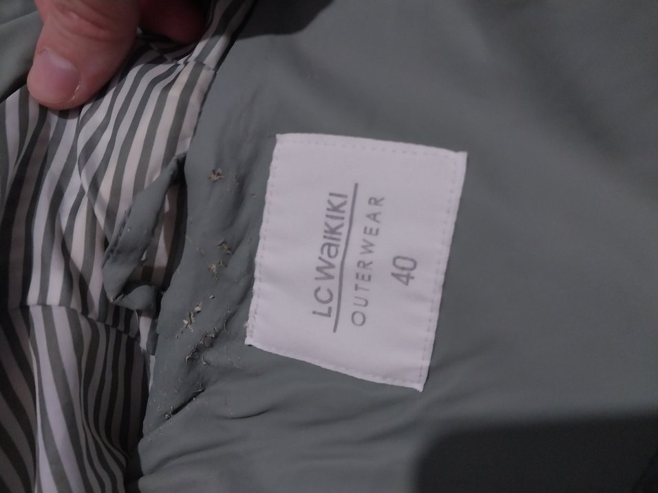 Yesil Kadın Mont Kapüşonlu Fermuarlı - Görsel 3