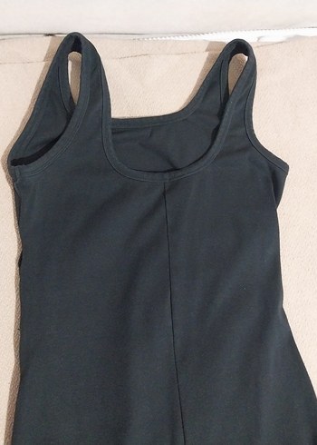 Siyah Hamile Midi Elbise - Görsel 4