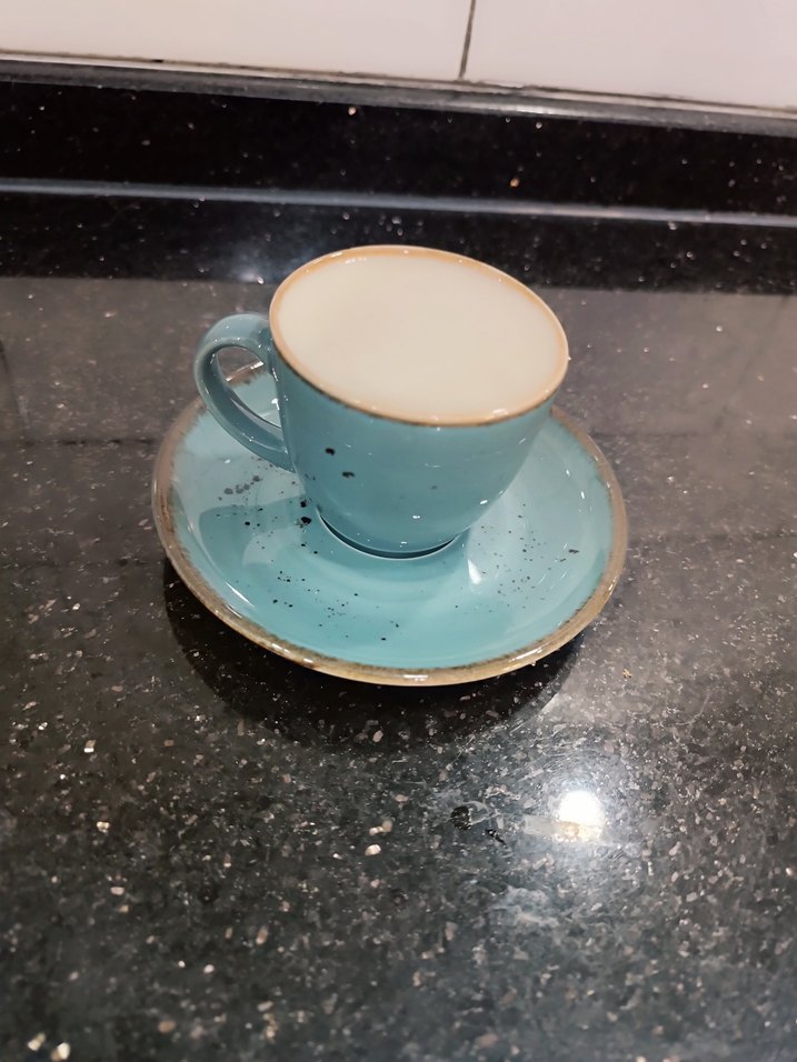 3 lu fincan Koyu Mavi Seramik Fincan ve Tabak 3 lu - Görsel 3