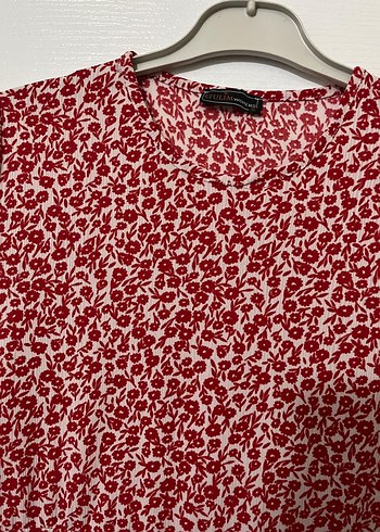 Kırmızı Yılan Desenli Uzun Bohem Elbise - Görsel 2