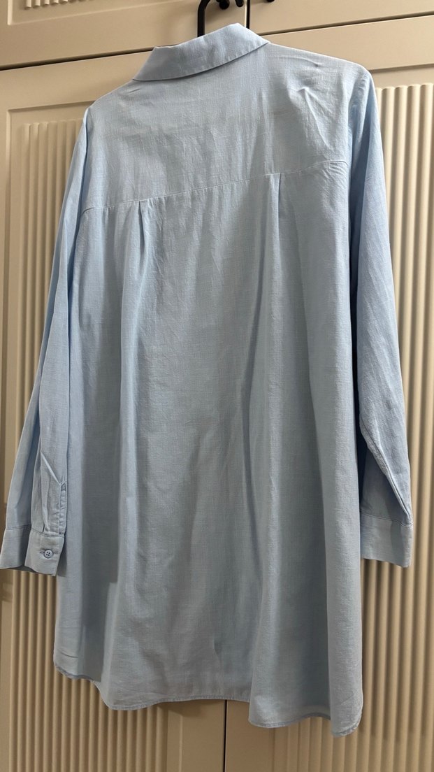 Mavi Kadın Gömlek - Görsel 4