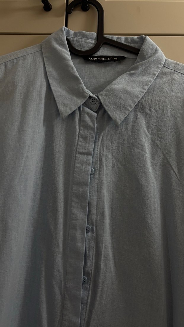 Mavi Kadın Gömlek - Görsel 3