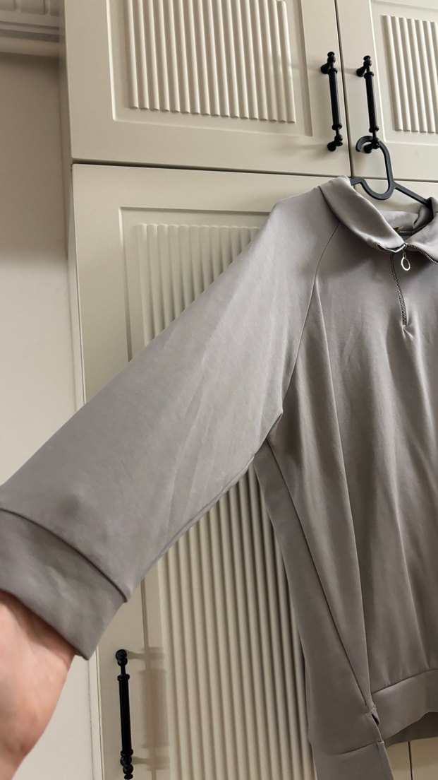 Yarım Fermuarlı Kadın Sweatshirt - Görsel 3