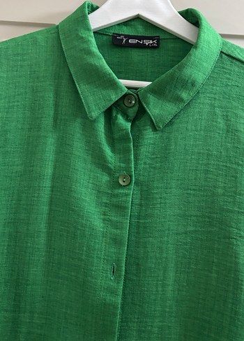 Yeşil Kadın Gömlek - Görsel 4