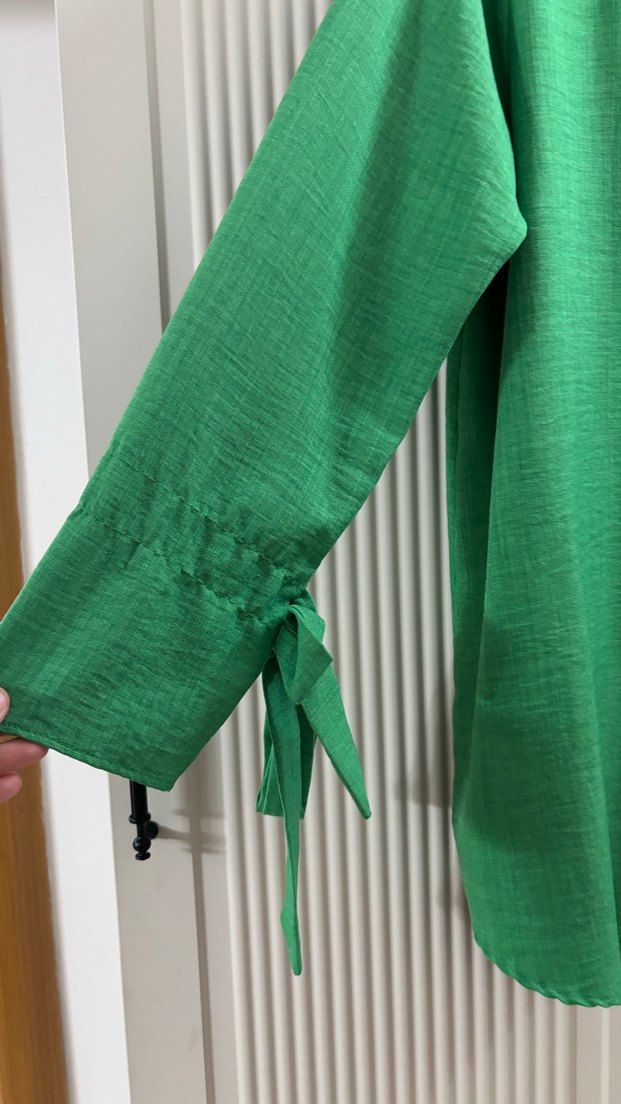 Yeşil Kadın Gömlek - Görsel 2