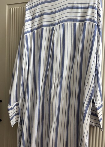 Mavi Çizgili Uzun Kollu gömlek - Görsel 3