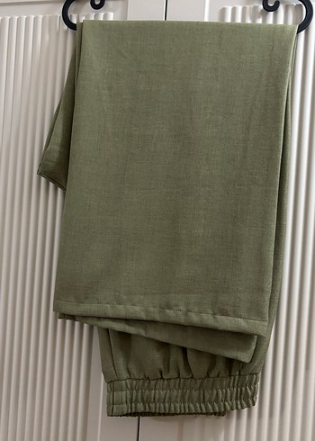 Kadın Keten Haki Uzun Kollu Nakışlı Takım - Görsel 12