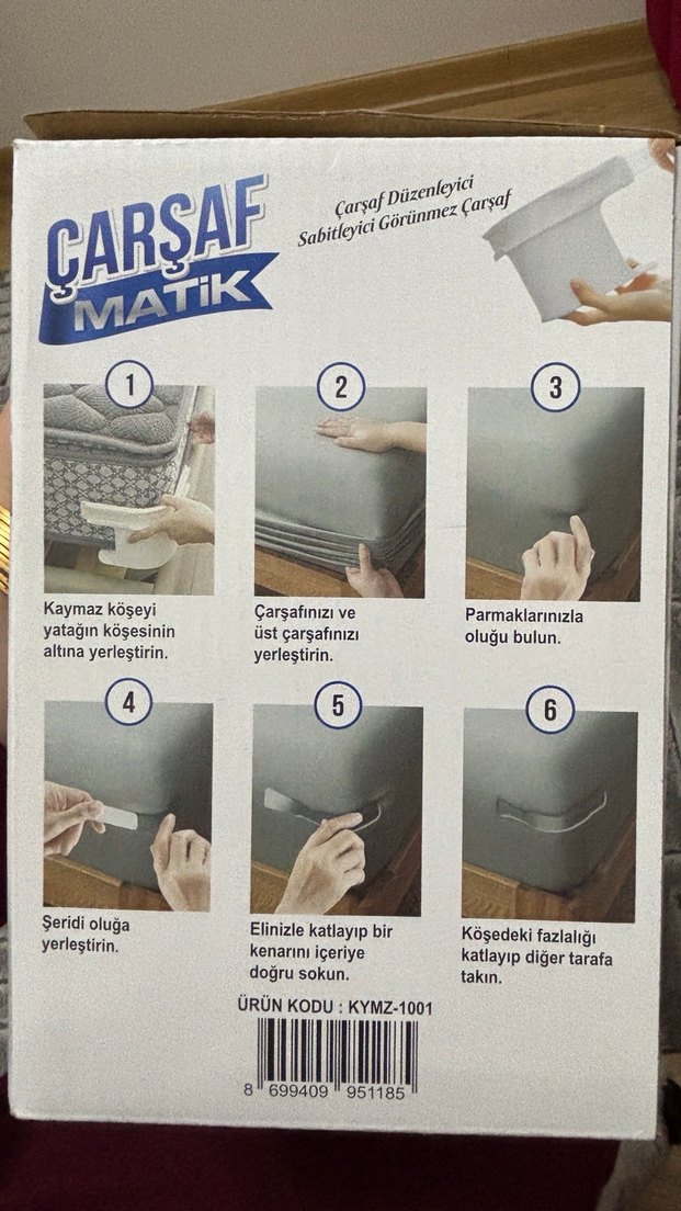 Çarşaf Matik Kaymaz ve Sabitleyici Koruyucu - Görsel 2