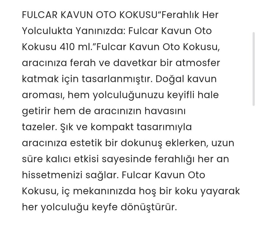 Kavun Kokulu oto sprey - Görsel 2