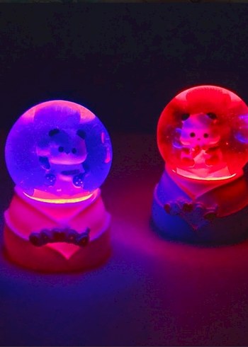 Renkli Panda Temalı Kar Küresi Biblo - Görsel 2