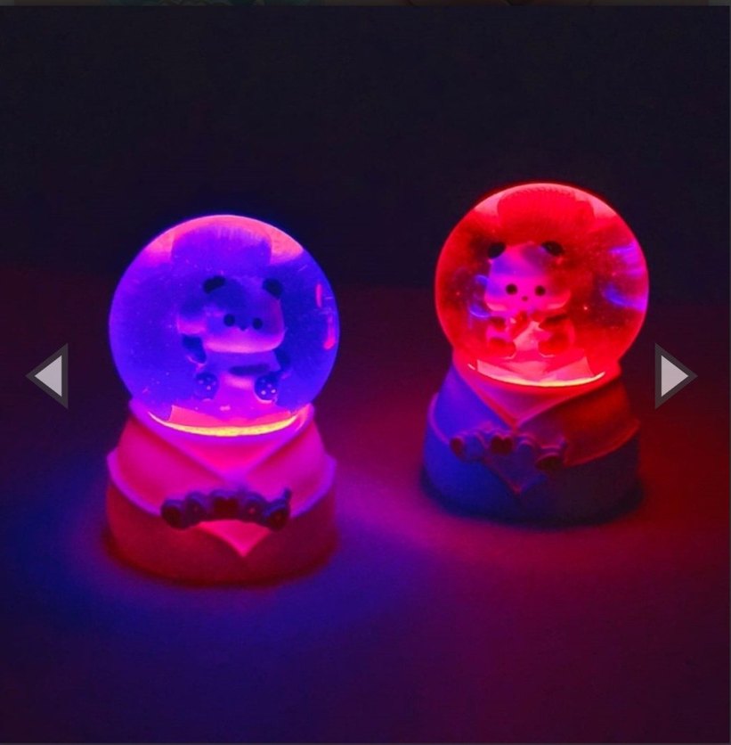 Renkli Panda Temalı Kar Küresi Biblo - Görsel 2