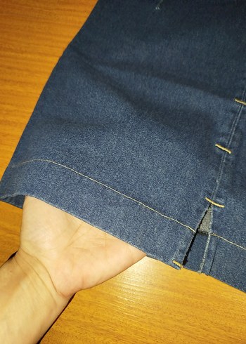 Mavi Denim Mini Etek - Görsel 2
