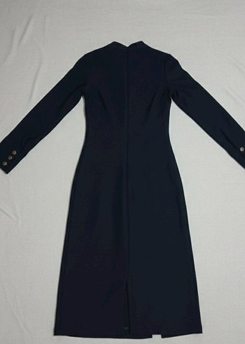 Gold Düğmeli Siyah Uzun Kollu Kadın Elbise 36-38 beden olur - Görsel 2