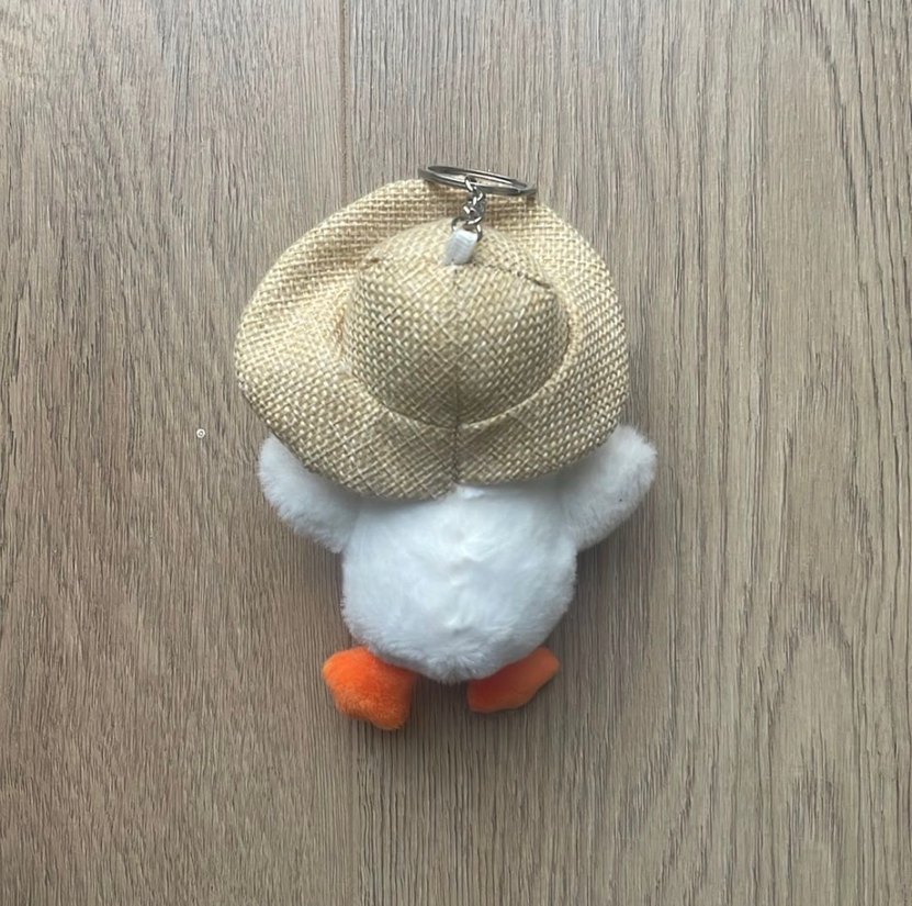 Şapkalı Peluş Ördek Anahtarlık - Görsel 2