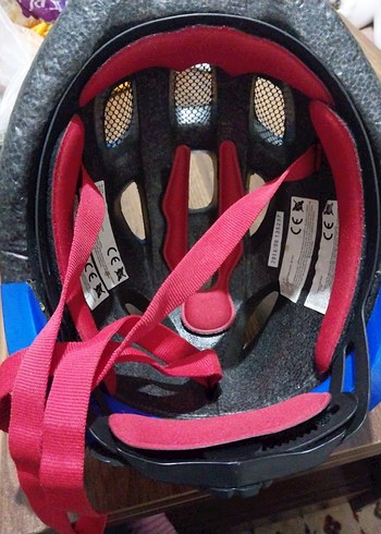 Renkli Mavi Biker Motorsiklet Kaskı bisiklet kaskı m beden - Görsel 3