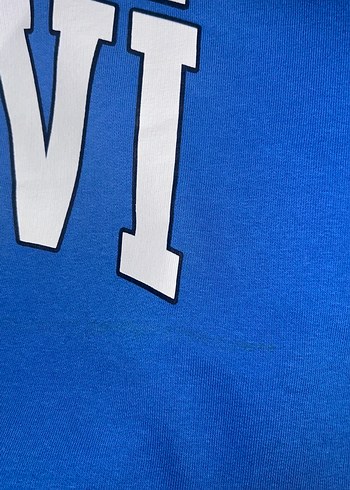 Mavi Kapüşonlu Erkek Sweatshirt - Görsel 6