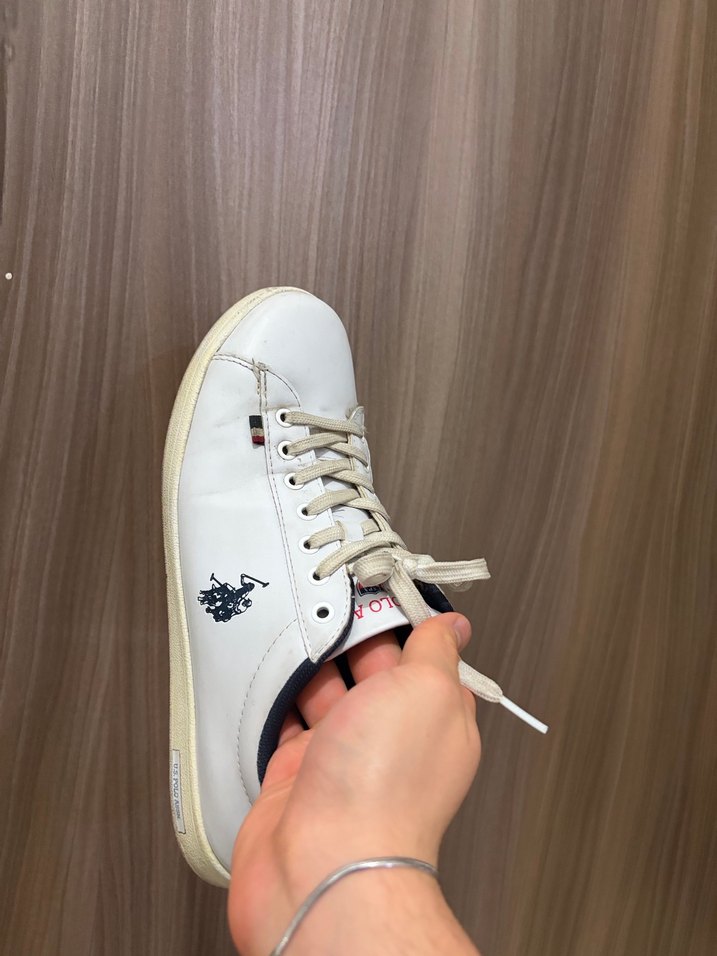 Erkek Beyaz Düz Ayakkabı Polo - Görsel 3