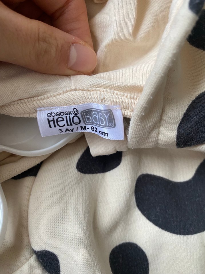 Kahverengi Leopar Desenli Bebek Tulumu - Görsel 2