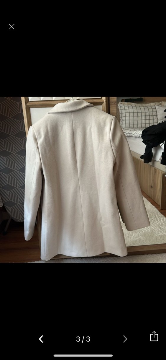 Bej Süet Kadın Blazer Ceket kaban - Görsel 2