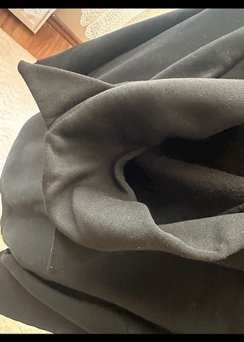 Siyah Kadın Kapüşonlu Sweatshirt takım - Görsel 3