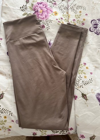 Bej Midi Kadın Salaş Tayt - Görsel 5