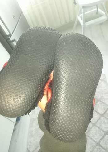 Çocuk Çok Renkli Kaydırmaz Terlikler Velcro - Görsel 4