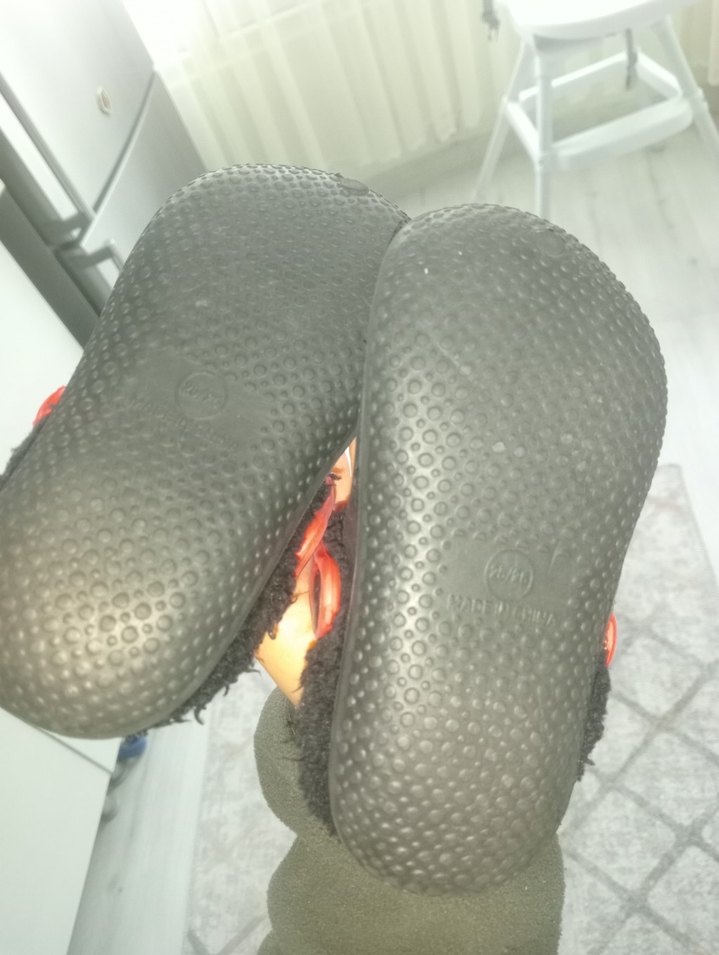 Çocuk Çok Renkli Kaydırmaz Terlikler Velcro - Görsel 4