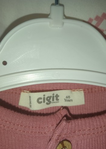 Pembe Bebek Kız Takımı Uzun Kollu Düğmeli - Görsel 2