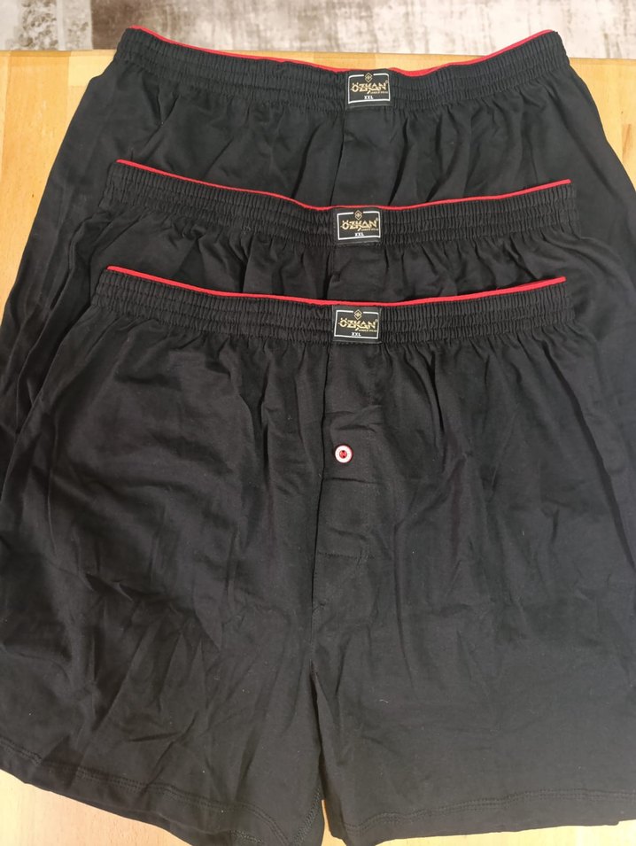 Erkek Siyah Pamuklu Mini Boxer - Görsel 2
