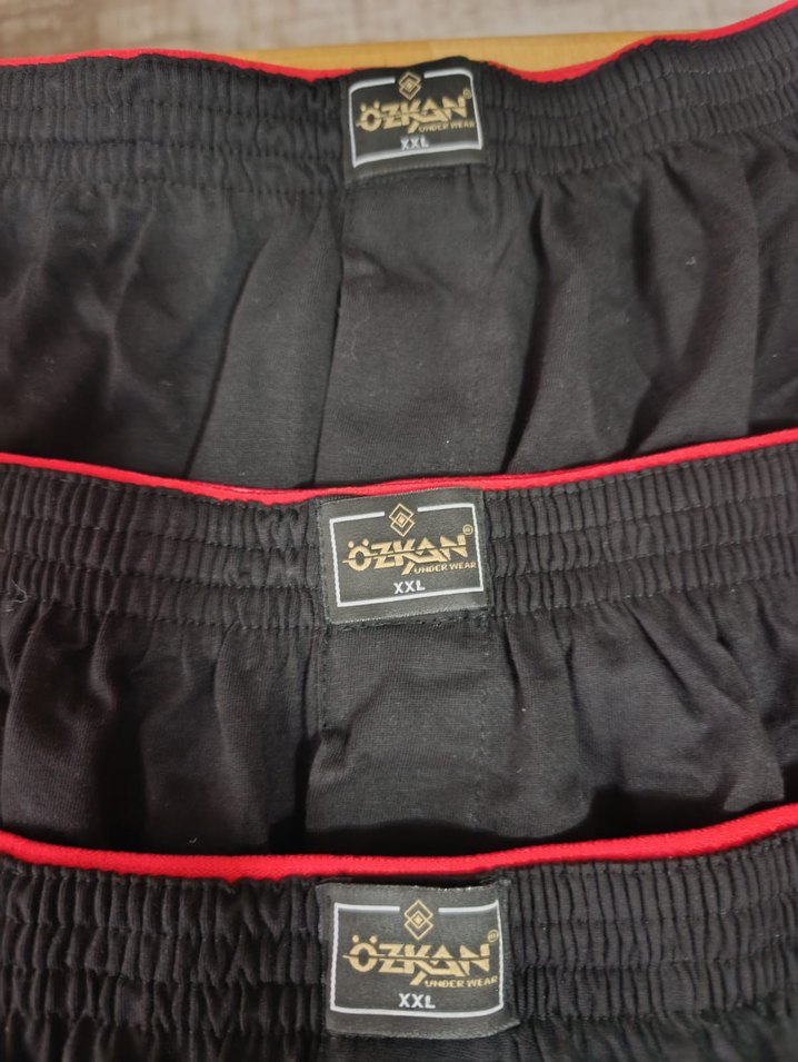 Erkek Siyah Pamuklu Mini Boxer - Görsel 4