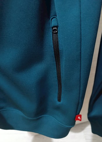 Nike erkek Mavi Yüksek Yakalı Fermuarlı Ceket - Görsel 2