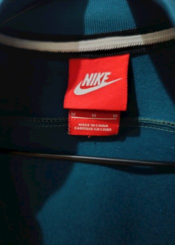 Nike erkek Mavi Yüksek Yakalı Fermuarlı Ceket - Görsel 3