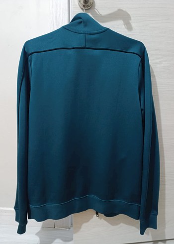 Nike erkek Mavi Yüksek Yakalı Fermuarlı Ceket - Görsel 5