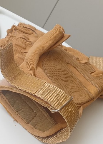 nurgaz Bej Parlak Erkek Eldiveni Street Wear - Görsel 2