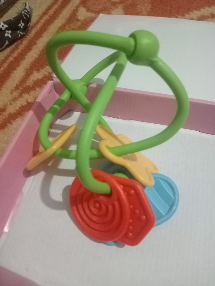 Renkli Diş Kaşıyıcı ve Çıngırak Seti - Görsel 2