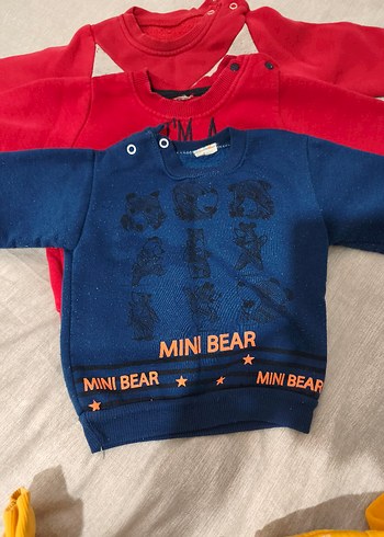 4 adet Erkek Çocuk Renkli Baskılı Sweatshirt - Görsel 2