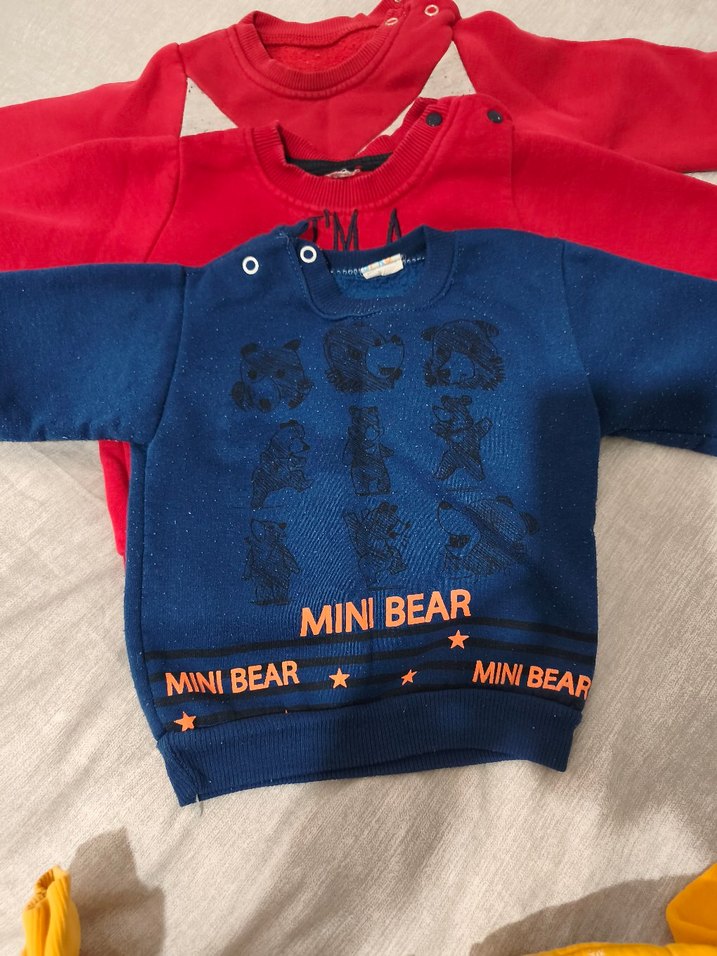 4 adet Erkek Çocuk Renkli Baskılı Sweatshirt - Görsel 2