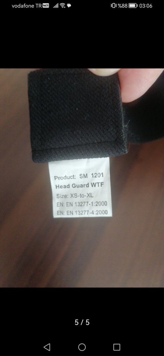 Mavi tekvando kaskı - Görsel 5