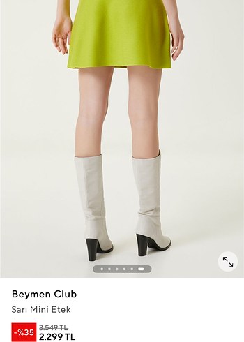 Beymen Club Yeşil Mini Etek - Görsel 6